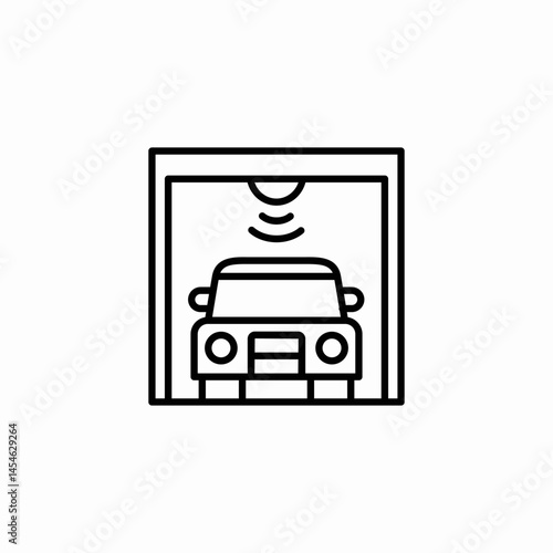 smart car icon sign vector