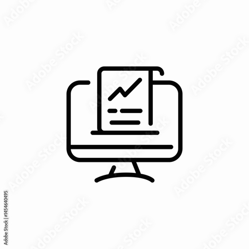 data analytics icon sign vector