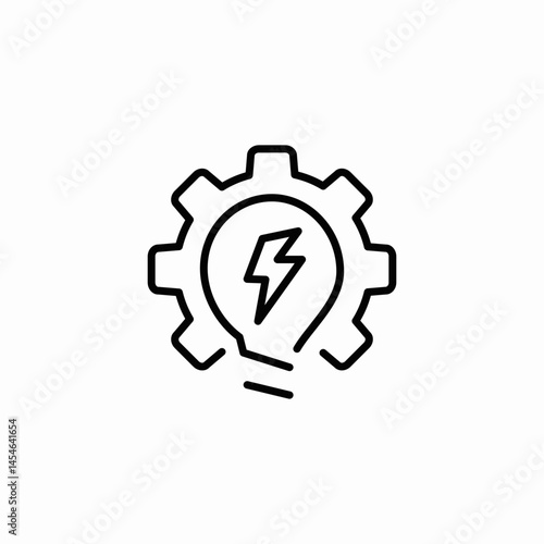 electricity power icon sign vector
