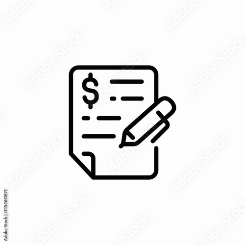 financial agreement icon sign vector
