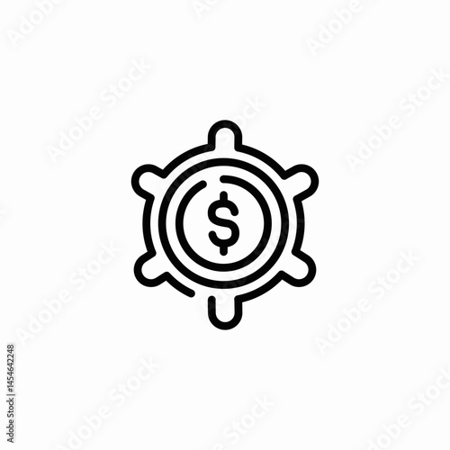 financial negotiations icon sign vector