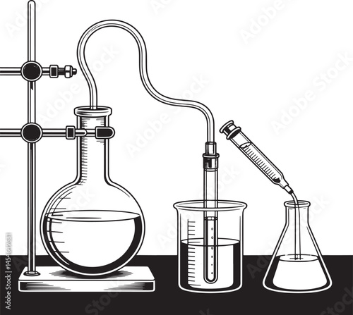 set of laboratory equipment