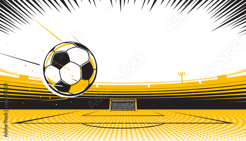 Football or soccer background design. The sport concept
