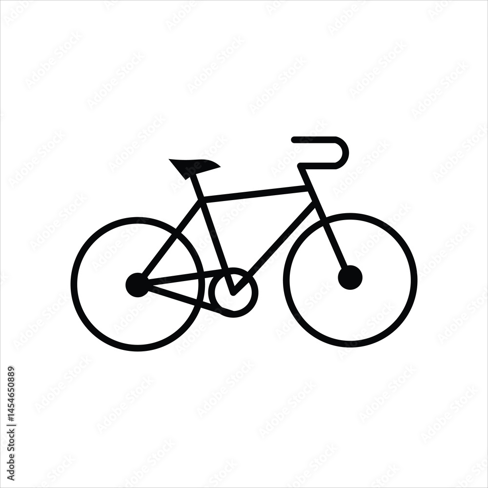 bicycle line icon vector on white background. bicycle line icon vector on white background.
