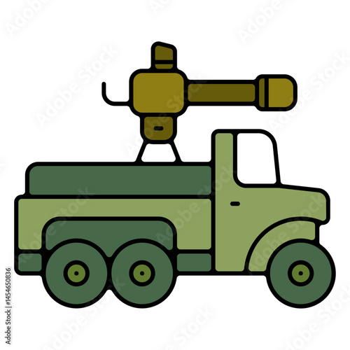 Icones pictogramme symbole camion defense armee