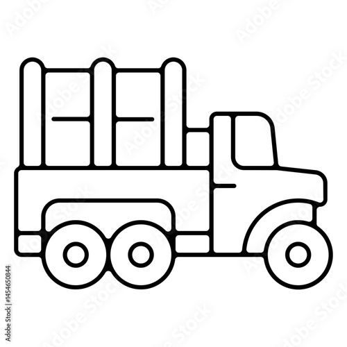 Icones pictogramme symbole camion ravitaillement militaire