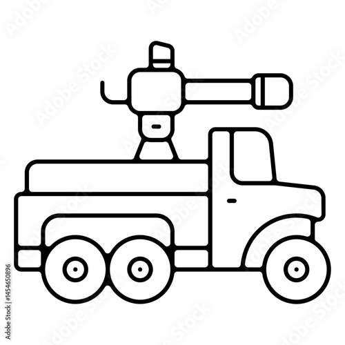 Icones pictogramme symbole camion defense armee