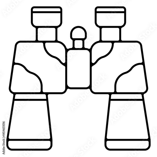 Icones pictogramme symbole jumelle militaire