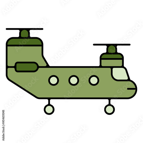 Icones pictogramme symbole helicoptère militaire