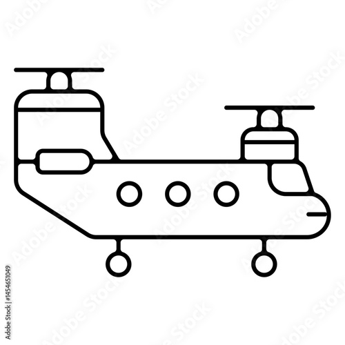 Icones pictogramme symbole helicoptère militaire