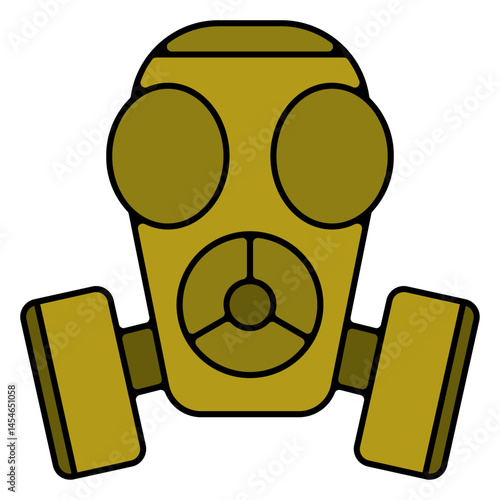 Icones pictogramme symbole masque gaz