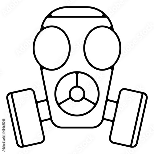 Icones pictogramme symbole masque gaz