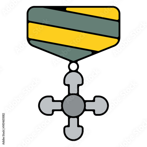 Icones pictogramme symbole medaille soldat