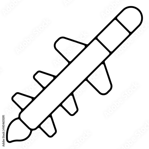 Icones pictogramme symbole missile roquette
