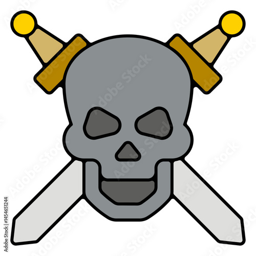 Icones pictogramme symbole tete de mort