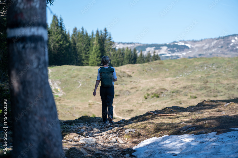 Fototapeta premium Wandern in den Bergen
