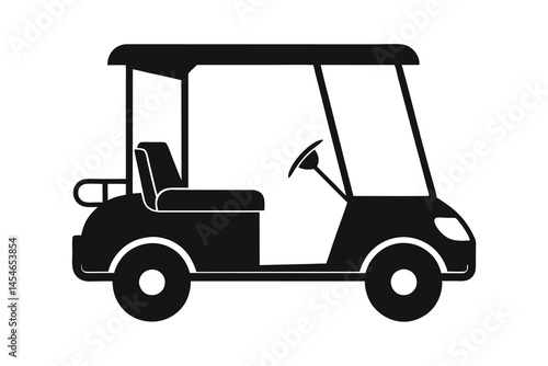 golf cart vector illustration  on white background