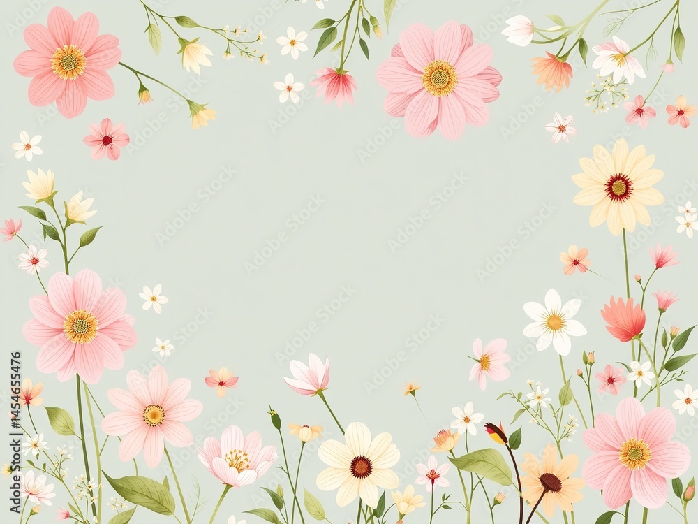 Spring Blossom Clipart Design for Floral Background Spring Blossom Clipart Design for Floral Background