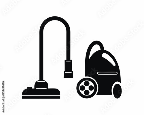Vacuum icon silhouette vector illustration