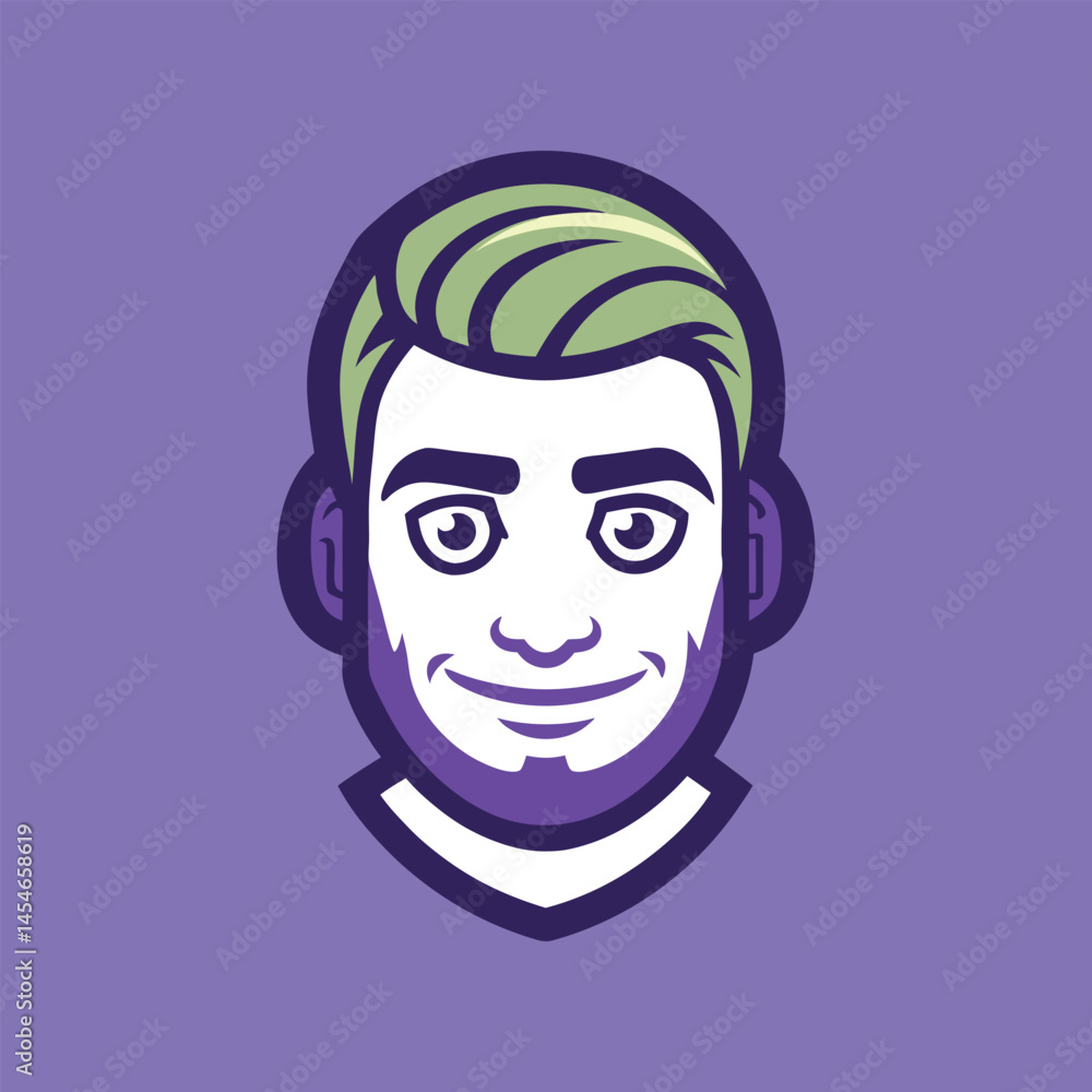 Pepe laugh meme theme based icon elements vector illustration of an abstract face Pepe laugh meme theme based icon elements vector illustration of an abstract face