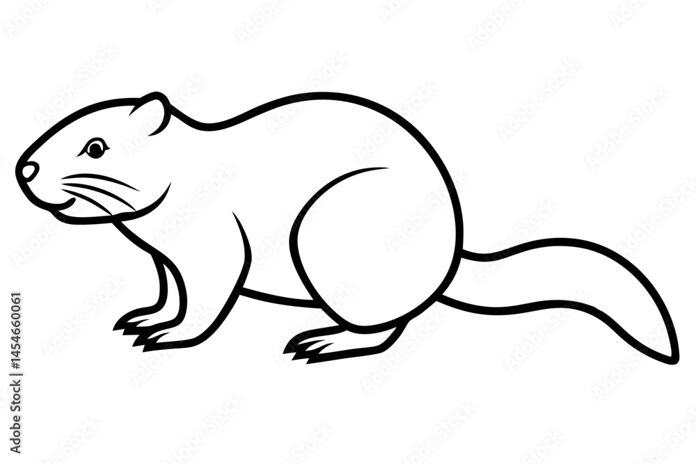 Minimalist Beaver Line Drawing – Canadian Wildlife Vector Symbol
Minimalist Beaver Line Drawing – Canadian Wildlife Vector Symbol