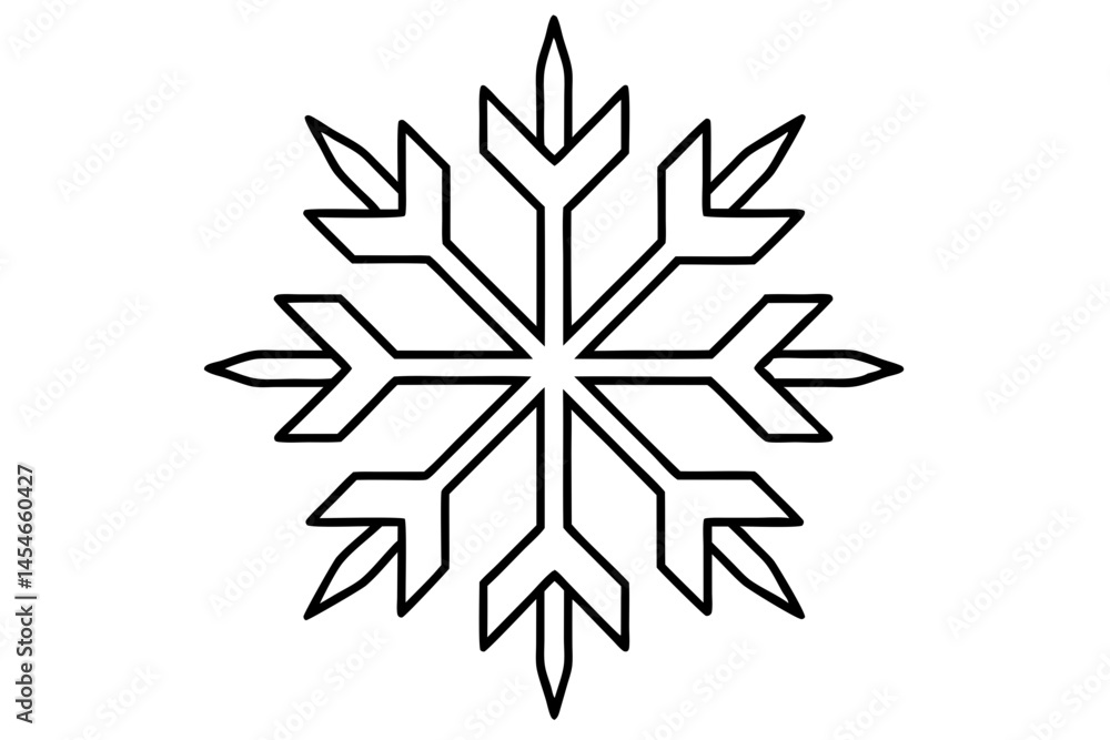 Minimalist Line Art Snowflake – Clean Stylized Winter Vector
Minimalist Line Art Snowflake – Clean Stylized Winter Vector