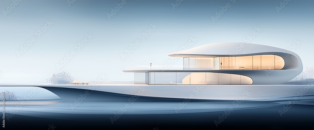 Fototapeta premium Modern Floating Home Design