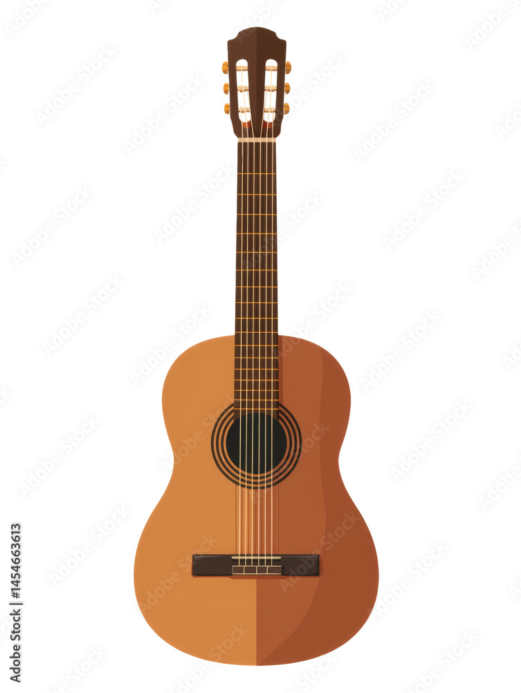 Fototapeta premium Classical Acoustic Guitar Illustration