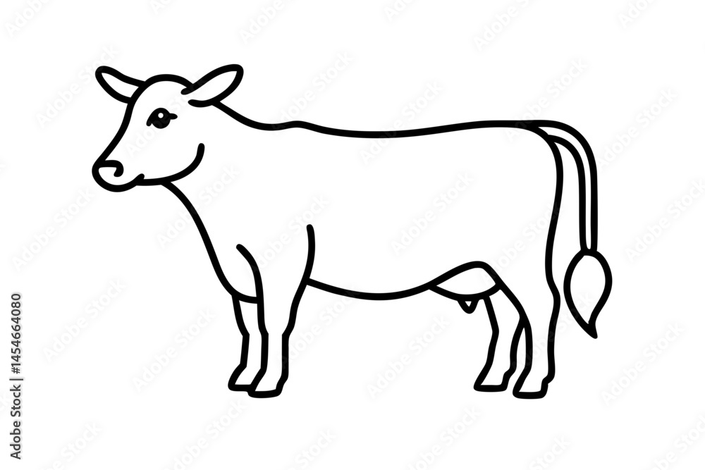 Minimal Black Line Art of a Cow – Clean Vector for Agriculture and Farm Designs
Minimal Black Line Art of a Cow – Clean Vector for Agriculture and Farm Designs
