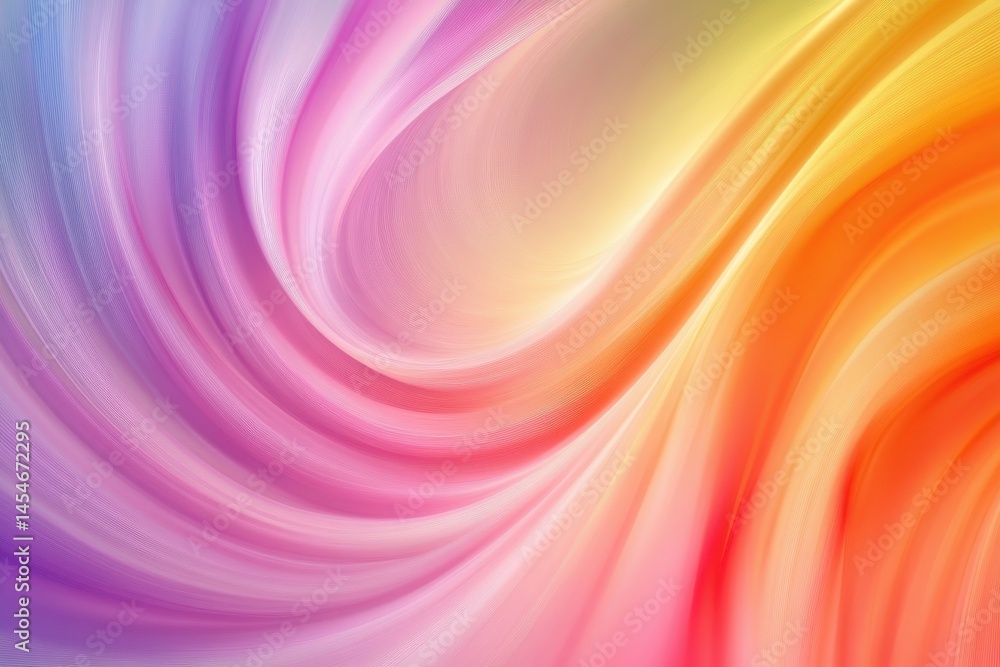 Obraz premium Vibrant Rainbow Swirl Gradient Background