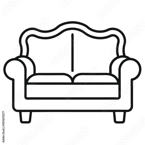  sofa outline icon