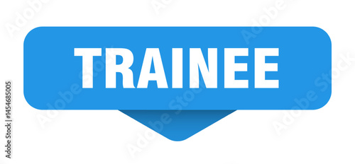 trainee sticker. trainee sign on transparent background