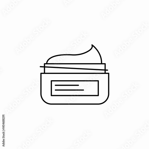 cream jar icon sign vector