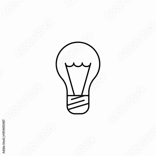 lamp bulb icon sign vector