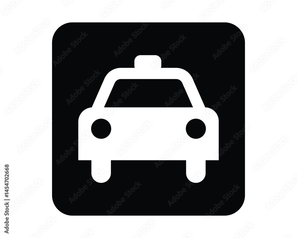 Public Services Taxi Symbol High Visibility Transportation Service Indicator Public Services Taxi Symbol High Visibility Transportation Service Indicator