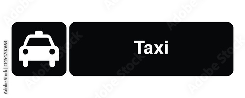 Public Services Taxi Sign High Visibility Transportation Service Indicator