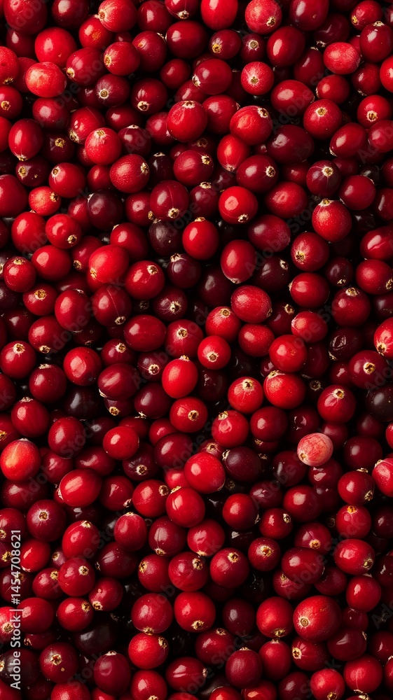 Cranberry background. Top view. Close-up. Generated AI Cranberry background. Top view. Close-up. Generated AI