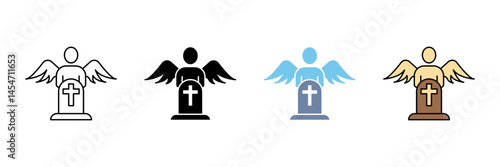 dead concept line icon. Simple element illustration. dead outline symbol design.