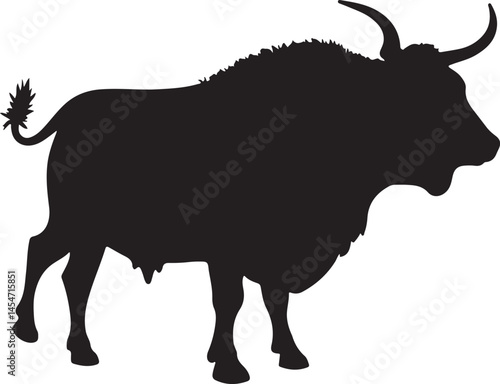 Bull Head and Body Silhouette | Scalable Vector Art for Any Theme