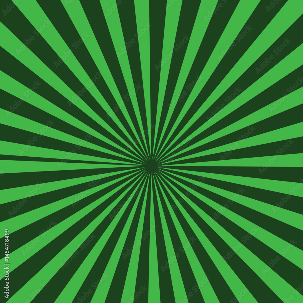Retro Green Sunburst Background Retro Green Sunburst Background