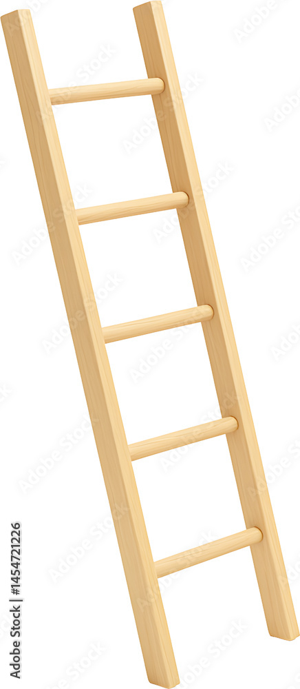 Isolated Wooden Ladder Reaching Upward on Black Backdrop: Symbolizing Progress, Ambition, Construction, and Home Improvement in a Clean, Modern Design Isolated Wooden Ladder Reaching Upward on Black Backdrop: Symbolizing Progress, Ambition, Construction, and Home Improvement in a Clean, Modern Design