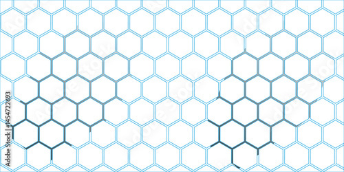 Abstract blue backdrop with a seamless hexagonal pattern suggesting a technology or honeycomb structure
