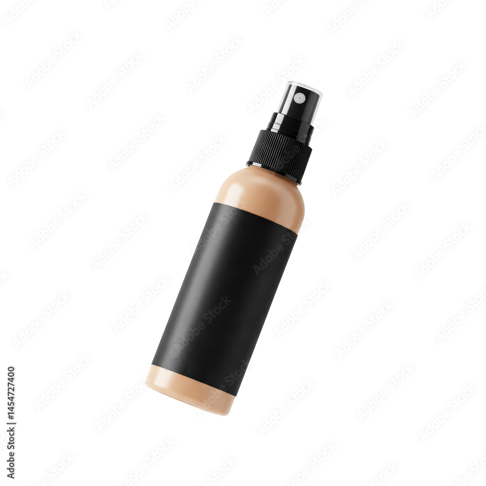 Fototapeta premium matte setting spray bottle with black label