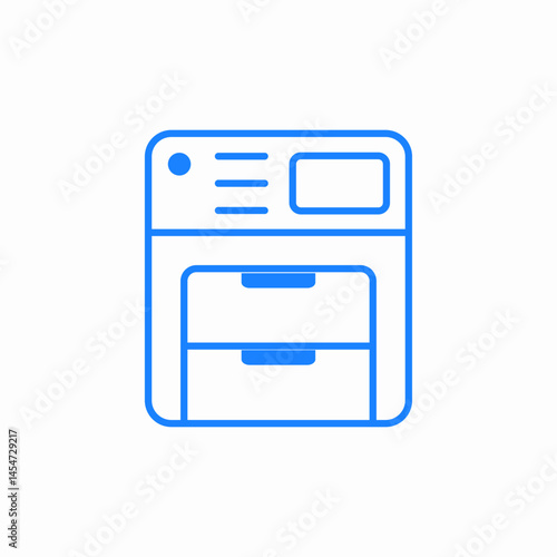 copy machine outline icon sign vector
