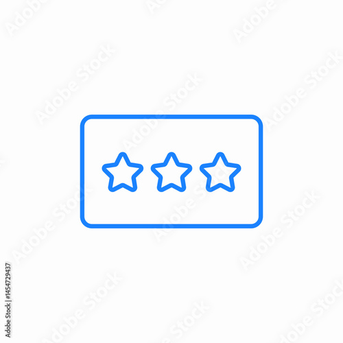 credit card stars icon sign vector