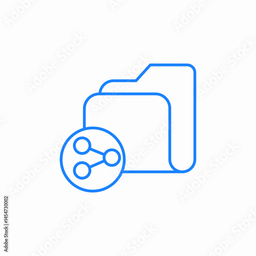 data exchange file sharing folder sharing icon sign vector
