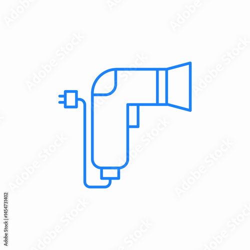 electric hair dryer icon sign vector