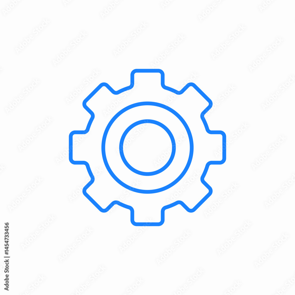 gear configuration settings icon sign vector gear configuration settings icon sign vector