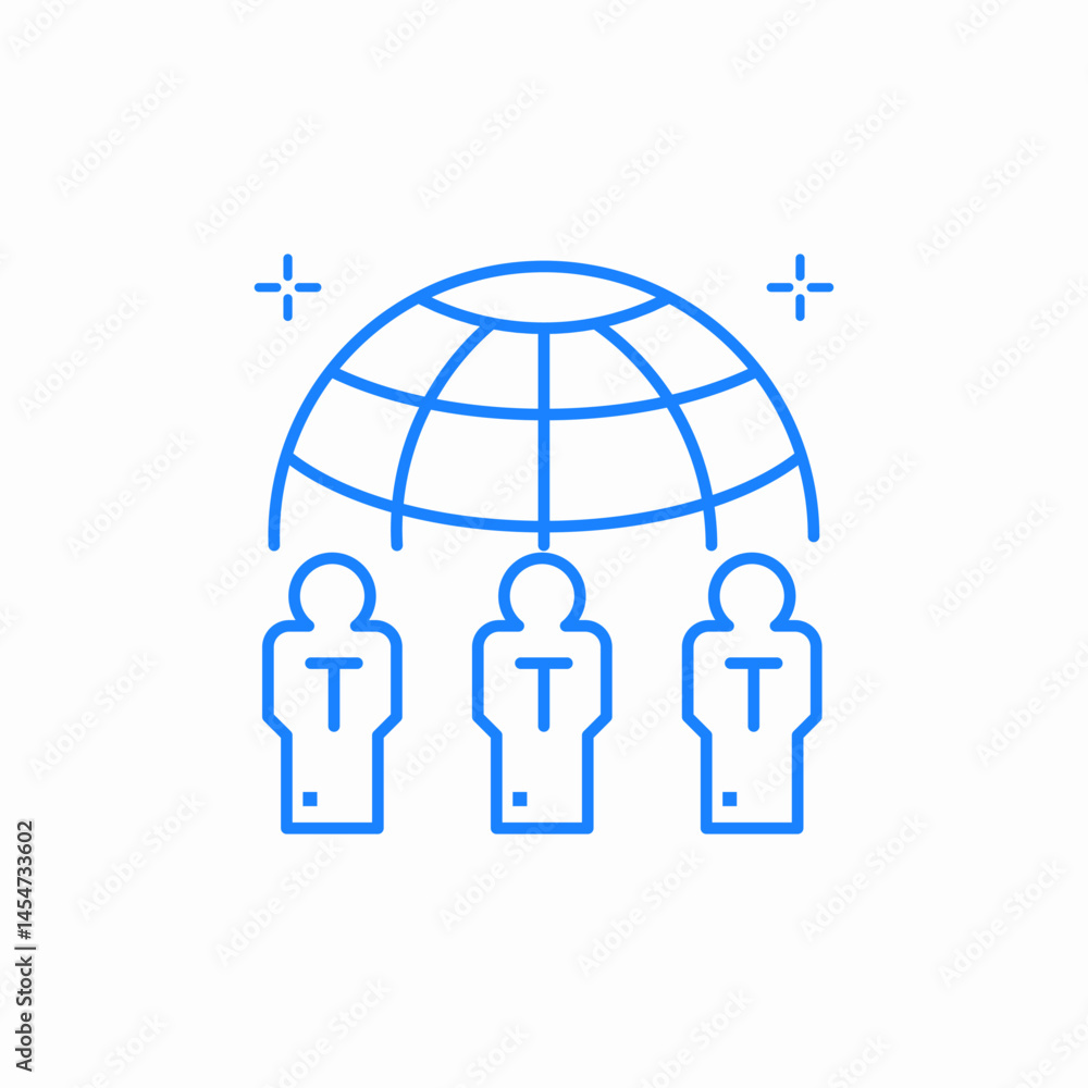global talent pool icon sign vector global talent pool icon sign vector