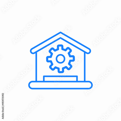 home maintenance repairs mechanism icon sign vector